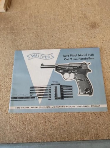 Walther auto pistol - p, 38