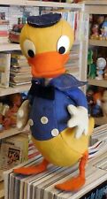 BAMBOLA GIOCATTOLO GRANDE VINTAGE FELTRO LENCI PANNO DONALD DUCK DISNEY anni 50