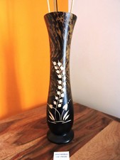 VASO legno di mango FIORI