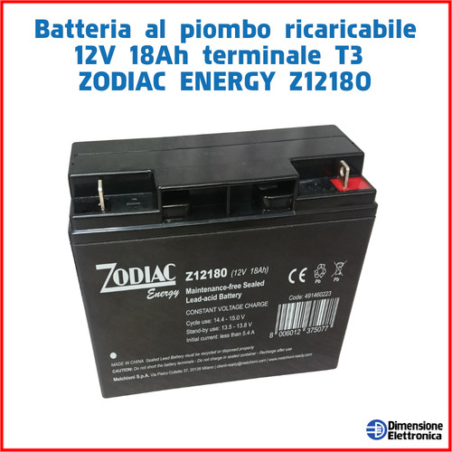 12v 18ah batteria - 18ah,