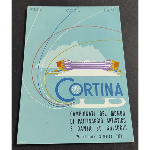 Cartolina cortina campionati - cortina,