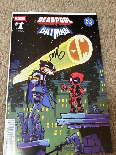 Deadpool batman firmato - deadpool, 1