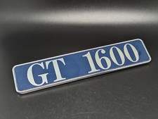 LANCIA DELTA GT 1600 1.6 LOGO ORIGINALE EMBLEMA FREGIO STEMMA SCRITTA BADGE NOME