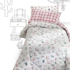 Trapunta invernale Piumone Gabel WOOF cani bordeaux