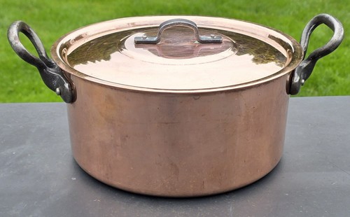 Pentola stock vintage rame - stock,