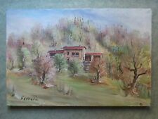 Cascina nel bosco Ferrari pittore bresciano anni 90