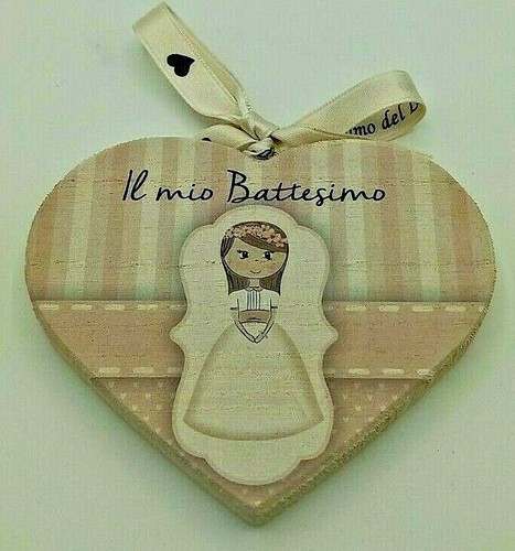 Quadretto cuore battesimo - quadretto,