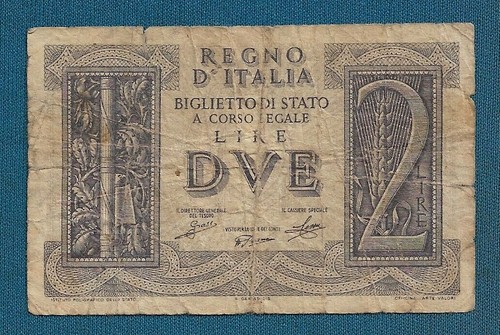 Lire 1939 banconote italia - banconote,