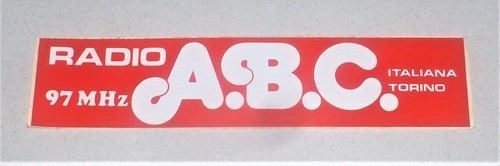 Adesivo radio italiana - adesivo,