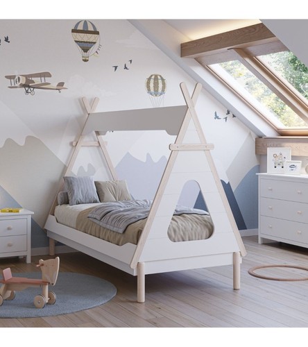 Letto capanna nora legno - letto, a
