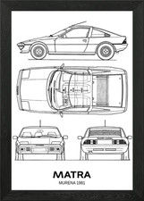 BNW Matra Murena 1981 Framed
