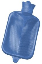 Borsa per Acqua Calda in pura Gomma Bilamellata Blu da 2 Litri Kyara Moretti