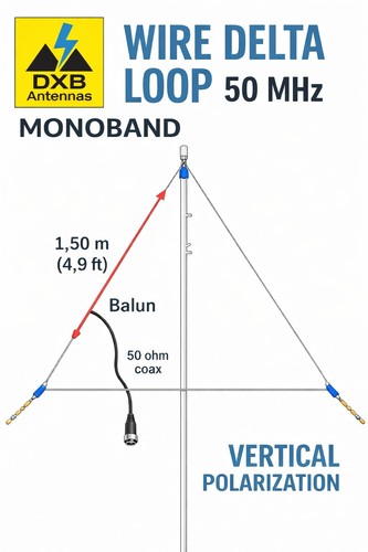 Delta loop mhz antenna - loop,