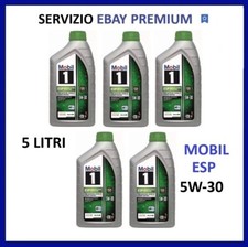 5 LITRI OLIO MOTORE MOBIL 1 ESP 5W30 ACEA C3 API SP MERCEDES  BMW