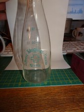 ANTICO BIBERON SVIZZERO IN VETRO BOTTIGLIETTA GRADUATA SCHWEIZ SAUGLINGS FLASCHE