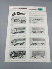 flyer TEKNO lista prezzi preisliste liste de prix models Scania Mercedes Volvo