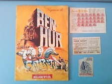 ALBUM FIGURINE BEN HUR - LAMPO 1960 + BUSTINA + CARTOLINA CONCORSO + CEDOLA
