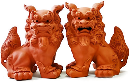 Coppia shisa okinawa - shisa,