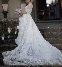 Milla Nova abito da sposa vestito Delays bianco glitter argento principessa 40