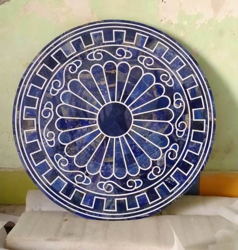 Antique marble table top - 18",