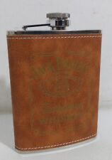 92446 Fiaschetta in acciaio e pelle - Whiskey Jack Daniel's - 8 oz