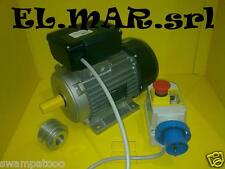BETONIERA MONOFASE motore elettrico HP 1,5 + puleggia + interruttore salvamotore