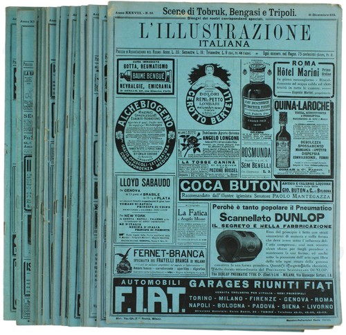 Illustrazione italiana anno - l'illustrazione, italiana.