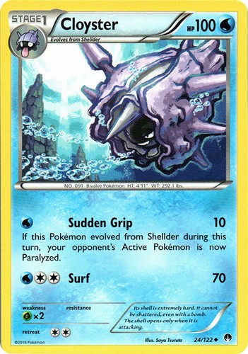 Cloyster 122 punto di - cloyster, 24/122
