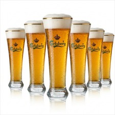 6 bicchieri birra Carlsberg