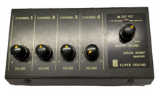 Mixer 4 Canali Mono Micro Mix Super Sound Wam-290 Usato 4 Input 1 Output