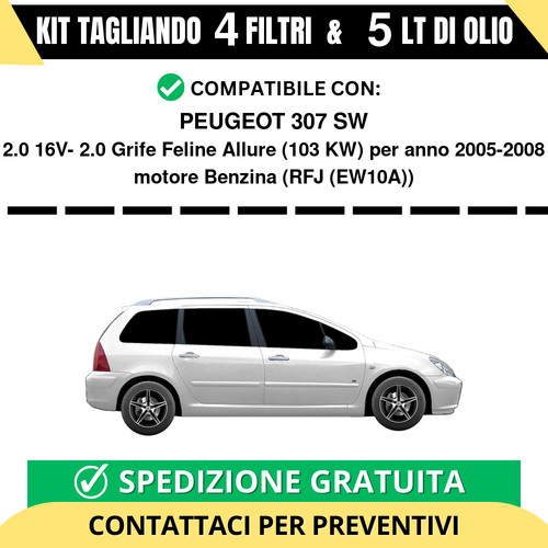 Tagliando per peugeot 307 - per,