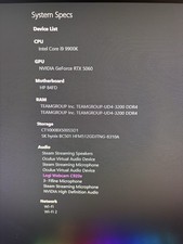 Intel I9 9900k 5060 32 Gb Ram