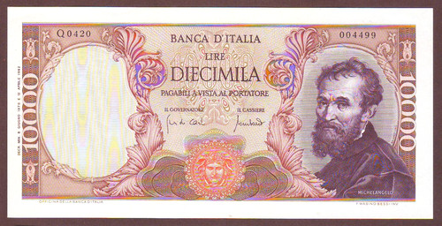 Italy 10000 lire 6 - 10000,
