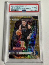 LUKA DONCIC 2024-25 PRIZM MONOPOLY ORO MILIONARIO SHIMMER 157/500 PSA 10