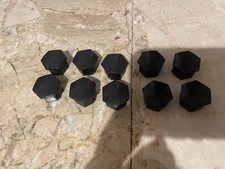 10x Cappuccio Tappi a vite ruota Bulloni ruota neri Originali Peugeot