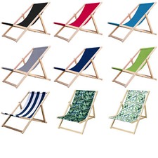 Sedia a sdraio in faggio  terrazza giardino sdraio tradizionale sulla spiaggia 