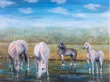 Arte cavallo originale firmata, dipinto ad olio, equino,equitazione,arte,animale