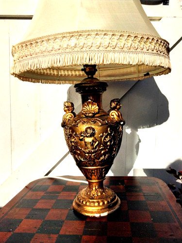 Lampada tavolo putti - lampada,