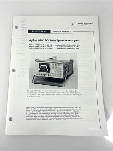 Agilent 8560 series - hp,