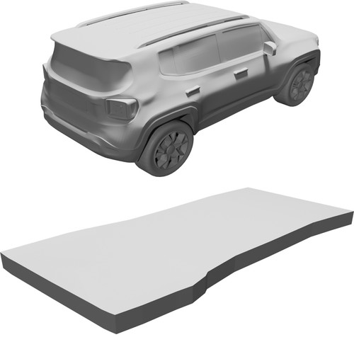 Modello scala jeep renegade - modello,