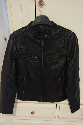 Biker style jacket leather - ,