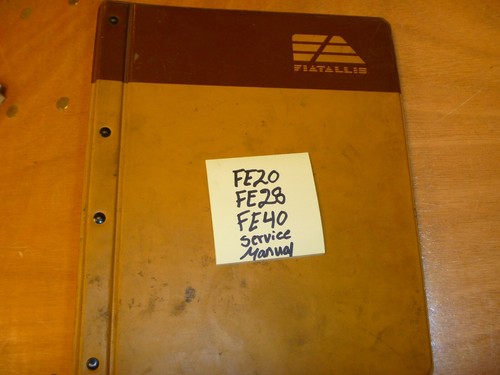 Fiat allis fe20 fe28 fe40 - fe20,