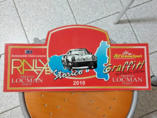 Targa RALLYE (Rally) ELBA Storico - Graffiti  2010  cm 46,5 x 22  circa
