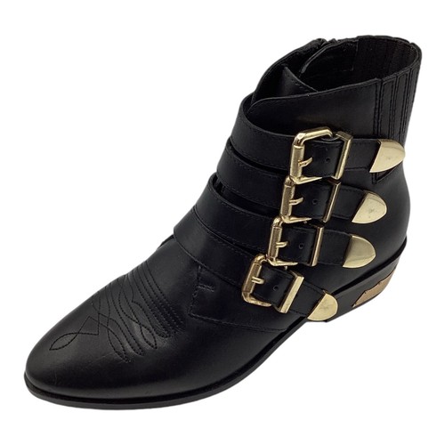Stivaletti biker tacco basso