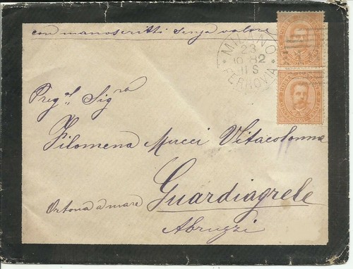 Lettera con manoscritti senza