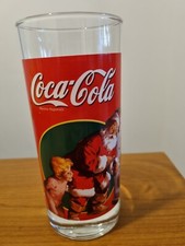 BICCHIERI COCA COLA COCACOLA COKE IN VETRO NATALE VINTAGE