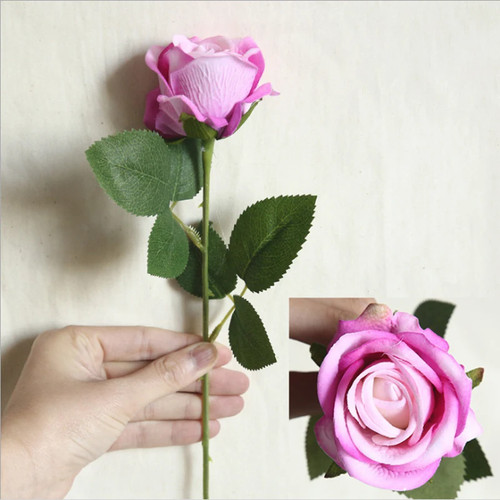5pcs fiori artificiali rosa - 5pcs,