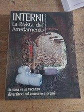  INTERNI LA RIVISTA DELL' ARREDAMENTO NR 56 La Casa Va In Vacanza 1971 