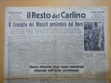 1943-IL RESTO DEL CARLINO-Guerra-19 dicembre-Molise-Venafro 