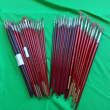 STOCK pennelli belle arti  72 pz. PELO DI BUE (misure varie piatti e tondi)